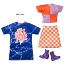 バービー ファッション2パック ガールパワーワンピース＆セットアップおもちゃ こども 子供 女の子 人形遊び 洋服 3歳