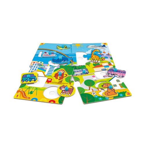 STEP0 はじめての1ピースパズルはめ絵おもちゃ こども 子供 知育 勉強 1歳のサムネイル