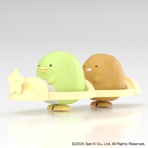 楽プラ 『すみっコぐらし』 ぺんぎん？＆とんかつ 【SU-07】 (プラモデル)