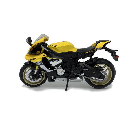 1／12 塗装済み完成品 ダイキャストモーターサイクル YAMAHA ヤマハ YAMAHA YZF-R1 黄 1／12 塗装済み完成品 ミニカー フィギュア ミニカー