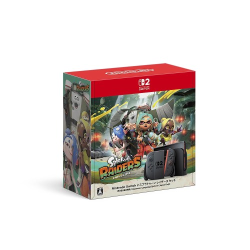 商品概要【同梱内容】セット内容：・Nintendo Switch 2(日本語・国内専用)・スプラトゥーン レイダース(DL版)商品番号-メーカー任天堂コピーライト(C) Nintendo _TVゲーム _ゲーム本体_ゲームソフト同梱版 _Switch 2 _任天堂 登録日：2026/06/17 発売日：2026/07/23 任天堂