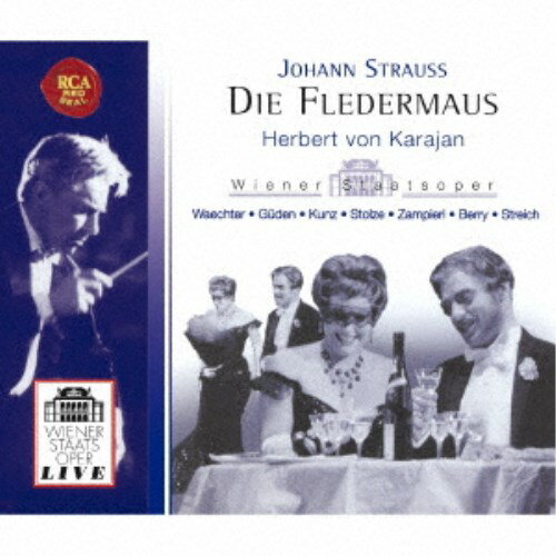 商品種別CD発売日2025/10/01ご注文前に、必ずお届け日詳細等をご確認下さい。関連ジャンルクラシック歌劇（オペラ）アーティストヘルベルト・フォン・カラヤン、ヒルデ・ギューデン、リタ・シュトライヒ、エーベルハルト・ヴェヒター、ジュゼッペ・ザンピエリ、ゲルハルト・シュトルツ、エーリヒ・クンツ、ヴァルター・ベリー収録内容Disc.101.喜歌劇「こうもり」(全曲) 序曲(8:09)02.喜歌劇「こうもり」(全曲) 第1幕 導入：「ああ、飛び去った私の小鳩よ」(3:16)03.喜歌劇「こうもり」(全曲) 第1幕 台詞：「飛び去った小鳩よ」(3:26)04.喜歌劇「こうもり」(全曲) 第1幕 第1曲 二重唱：「ああ、私は叔母さんの所へ行けない」(0:53)05.喜歌劇「こうもり」(全曲) 第1幕 台詞：「彼女の叔母さんもかわいそうだけど」(3:03)06.喜歌劇「こうもり」(全曲) 第1幕 第2曲 三重唱：「こんな弁護士では全くすべてがだめだ」(3:39)07.喜歌劇「こうもり」(全曲) 第1幕 台詞：「言葉を失ったわ」(2:48)08.喜歌劇「こうもり」(全曲) 第1幕 台詞：「ファルケ博士がお見えになりました」「こんにちは」(3:52)09.喜歌劇「こうもり」(全曲) 第1幕 第3曲 二重唱：「僕と一緒に晩餐会に来たまえ」(3:35)10.喜歌劇「こうもり」(全曲) 第1幕 台詞：「お二人とも気でも狂ったの？」(5:24)11.喜歌劇「こうもり」(全曲) 第1幕 第4曲 三重唱：「では私ひとりで」(3:50)12.喜歌劇「こうもり」(全曲) 第1幕 台詞：「男なんていい気なものね」(1:49)13.喜歌劇「こうもり」(全曲) 第1幕 第5曲 フィナーレ：「さあ、早く、飲もう」(2:54)14.喜歌劇「こうもり」(全曲) 第1幕 台詞：「声が聞こえる」(2:09)15.喜歌劇「こうもり」(全曲) 第1幕 クープレ：「もし、あなた、何をお考えですの？」(3:47)16.喜歌劇「こうもり」(全曲) 第1幕 三重唱：「私の鳥籠は大きくて」(2:10)Disc.201.喜歌劇「こうもり」(全曲) 第2幕 第6曲 導入：「今までになかったような」(1:25)02.喜歌劇「こうもり」(全曲) 第2幕 台詞：「アデーレ、一体誰があなたを招待したの」(7:24)03.喜歌劇「こうもり」(全曲) 第2幕 第7曲 クープレ：「僕はお客を招くのが好きで」(3:04)04.喜歌劇「こうもり」(全曲) 第2幕 台詞：「殿下、お財布をお返ししますわ」(2:20)05.喜歌劇「こうもり」(全曲) 第2幕 第8曲 アンサンブル「皆さん、皆さん」(1:11)06.喜歌劇「こうもり」(全曲) 第2幕 クープレ：「候爵さま、あなたのような方は」(3:35)07.喜歌劇「こうもり」(全曲) 第2幕 台詞：「お二方」(4:31)08.喜歌劇「こうもり」(全曲) 第2幕 台詞：「シュヴァリエ・シャグラン」(3:30)09.喜歌劇「こうもり」(全曲) 第2幕 第9曲 二重唱「しなやかな身のこなし」(5:09)10.喜歌劇「こうもり」(全曲) 第2幕 台詞：「ああ、初めてお会いするが美しい方だ！」(0:30)11.喜歌劇「こうもり」(全曲) 第2幕 第10曲 チャールダーシュ：「故郷のしらべは」(4:35)12.喜歌劇「こうもり」(全曲) 第2幕 台詞：「奥様」(3:44)13.喜歌劇「こうもり」(全曲) 第2幕 第11曲 フィナーレII：「ぶどう酒の燃える流れに」(2:06)14.喜歌劇「こうもり」(全曲) 第2幕 「シュヴァリエ殿、敬意をささげます」(1:27)15.喜歌劇「こうもり」(全曲) 第2幕 クープレ＆アンサンブル：「兄弟となれ、姉妹となれ」(4:15)16.喜歌劇「こうもり」(全曲) 第2幕 大晦日特別企画「紳士淑女の皆様」(2:12)17.喜歌劇「こうもり」(全曲) 第2幕 大晦日特別企画「私は二頭の黒馬を駆った」(辻馬車の唄)(3:24)18.喜歌劇「こうもり」(全曲) 第2幕 大晦日特別企画「遠い国から」「オー・ソレ・ミオ」(3:47)19.喜歌劇「こうもり」(全曲) 第2幕 大晦日特別企画「君こそ我が心のすべて」(喜歌劇「微笑みの国」)(3:58)20.喜歌劇「こうもり」(全曲) 第2幕 バレエ アレグロ・モデラート - ショッティーシュ - ルスィシュ(3:57)21.喜歌劇「こうもり」(全曲) 第2幕 バレエ ポルカのテンポで「マリアンカ、来て、私と一緒に踊って」(ハンガリー舞曲)(3:24)22.喜歌劇「こうもり」(全曲) 第2幕 バレエ ポルカ「観光列車」作品281(2:51)23.喜歌劇「こうもり」(全曲) 第2幕 バレエ アンサンブル・フィナーレ「もう充分だ！」(4:27)Disc.301.喜歌劇「こうもり」(全曲) 第3幕 第12曲 間奏曲(0:59)02.喜歌劇「こうもり」(全曲) 第3幕 台詞：「ああ、飛び去った私の小鳩よ」(4:29)03.喜歌劇「こうもり」(全曲) 第3幕 第13曲 メロドラマ：「さて鳥籠に帰って来たぞ」(3:52)04.喜歌劇「こうもり」(全曲) 第3幕 台詞：「おや、所長さんはお休み中ときた」(5:49)..他商品概要カラヤンが1960年大晦日にウィーン国立歌劇場で上演した「こうもり」。「こうもり」は、大晦日の夜を舞台にしたオペレッタで、特にウィーンでは大晦日の定番作品として上演され続けています。第2幕の舞踏会の場面では、余興として本編とはあまり関係のない音楽が挿入されるのが通例で、イタリアのテノール歌手ジュゼッペ・ディ・ステファノがシークレット・ゲストで出演して、なんとレハールのオペレッタ「微笑みの国」の「君こそわが心のすべて」をカラヤン指揮で歌い大喝采を浴びます。(歌詞対訳はついていません)商品番号SICC-2379販売元ソニー・ミュージック組枚数3枚組収録時間172分 _音楽ソフト _クラシック_歌劇（オペラ） _CD _ソニー・ミュージック 登録日：2025/06/23 発売日：2025/10/01 締切日：2025/07/14