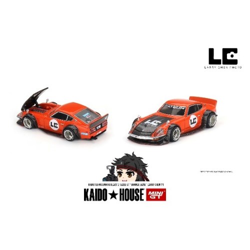 MINI-GT 1／64 Nissan フェアレディ Z Kaido GT ’ORANGE BANG’ Larry Chen V1(左ハンドル)  (ミニカー)ミニカー