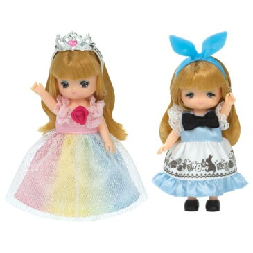 リカちゃんお洋服 LW-22 ミキちゃんマキちゃんドレスセット にじいろプリンセス&メルヘンワンピ おもちゃ こども 子供 女の子 人形遊び 洋服 3歳