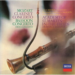 サー・ネヴィル・マリナー／モーツァルト：木管楽器のための協奏曲集 【CD】
