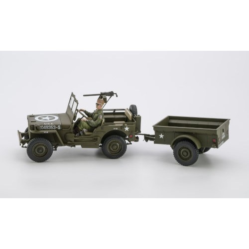 1／24 1／4トン 4×4 トラック トレーラー付 【20855】 (プラモデル)