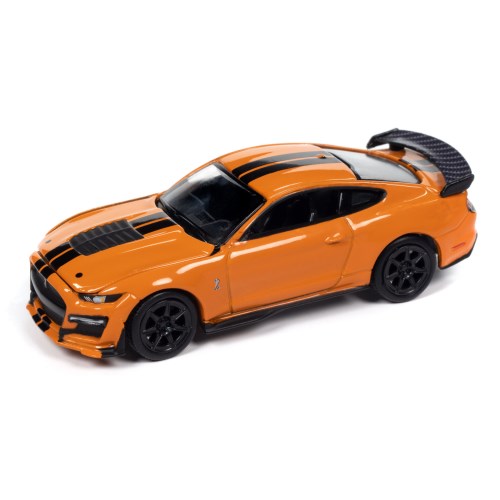 AUTO WORLD 1／64 2021 マスタング シェルビー GT500 カーボン ツイスターオレンジ／ブラック 【AWSP136B】 (ミニカー)ミニカー