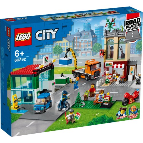 LEGO レゴ シティ レゴシティのタウンセンター ロードプレート付 60292おもちゃ こども 子供 レゴ ブロック 6歳