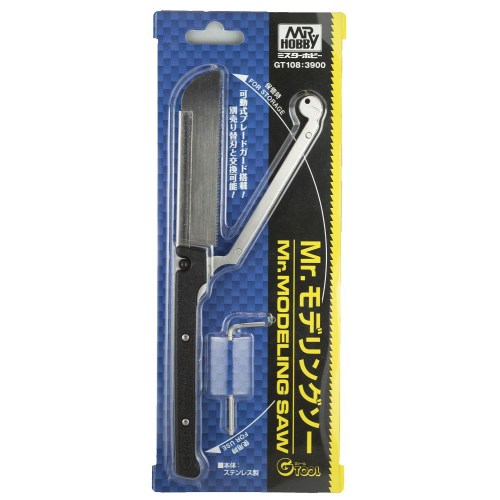 商品種別ホビー 発売日2019/02/05ご注文前に、必ずお届け日詳細等をご確認下さい。関連ジャンルプラモデル塗料工具・ツール工具商品概要交換刃式のパーツ切断用のこぎりです。グリップの芯材にはステンレス、刃には鋼材を採用し、強い耐久性を実現。搭載された可動式のブレードガードにより、保管時に刃を保護することができます。本体に付属している標準刃はプラスチック素材に抜群の切断力を発揮し、また、刃の切れ味が落ちた場合は別売りの専用替刃をご利用いただけます。商品番号-メーカーGSIクレオス _ホビー・模型 _プラモデル_塗料工具・ツール_工具 _ホビー・模型 _GSIクレオス 登録日：2026/04/13 発売日：2019/02/05 GSIクレオス Creos MR.HOBBY ミスターホビー おもちゃ ホビー プラモデル プラスチックモデル 工具