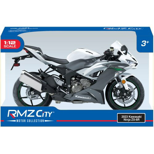【11/30限定! 最大1000円OFFクーポン】1／12 ダイキャストモーターサイクル 2023 Kawasaki Ninja ZX-6R グレー (塗装済み完成品)