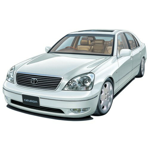 旅行车 - 【5/1_ポイント最大5倍 & 5/1〜3_最大2000円OFFクーポン】ザ☆モデルカー 1／24 トヨタ UCF30 セルシオ ’00 【No.SP11】 (プラモデル)