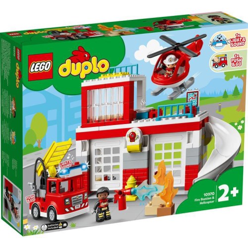 LEGO レゴ デュプロのまち しょうぼうしょとヘリコプター 10970おもちゃ こども 子供 レゴ ブロック 2歳