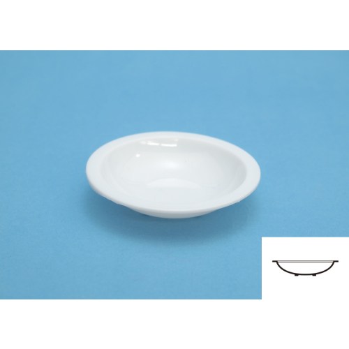 白い塗料皿(6枚入) (2)浅丸底 【OM-183】 (工具)