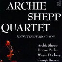 アーチー・シェップ/アイ・ディドント・ノウ・アバウト・ユー (期間限定) 【CD】