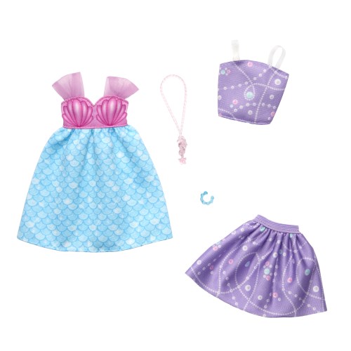 【11/25限定! 最大1000円OFFクーポン】バービー ファッション2パック パステルカラーのワンピースとセットアップおもちゃ こども 子供 女の子 人形遊...