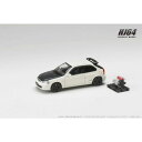 1／64 ホンダシビック TYPE R (EK9) 1997 カスタムバージョン ／ エンジンディスプレイモデル付 チャンピオンシップホワイト 【HJ643016BW】 (ミニカー)ミニカー