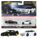 【5/9〜16限定!! 最大3000円OFFクーポン!!】ホットウィール プレミアム 2パック’96 日産 180SX タイプX/日産 シルエイティ【JBK96...