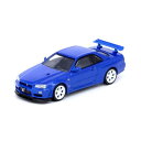 INNO Models(イノモデル) 1／64 Nissan スカイライン GT-R (R34) V-Spec II Nur ベイサイドブルー 【IN64-R34VS-BLU】 (ミニカー)ミニカー