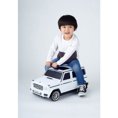 【11/25限定! 最大1000円OFFクーポン】メルセデスベンツGclassキャリーケースアンドライド ホワイト【ラッピング対象外】おもちゃ こども 子供 知...