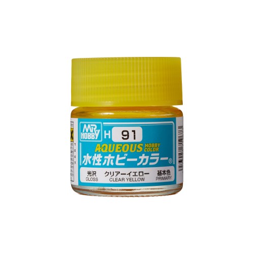 【6/1_ポイント最大5倍 & 6/1〜3_最大2000円OFFクーポン】水性ホビーカラー クリアーイエロー 【H91】 (塗料)