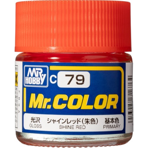 商品種別ホビー 発売日2023/02/01ご注文前に、必ずお届け日詳細等をご確認下さい。関連ジャンルプラモデル塗料工具・ツール塗料・溶剤商品概要※こちらの商品は航空便対応不可商品のため、沖縄県へのお届けには5日以上掛かります。ご注意ください。Mr.カラーは発売から40年を超える、模型用塗料のスタンダードです。世界中のモデラーから高い評価を得ています。＜製品特徴＞・色数が豊富で、キャラクター、スケール(戦車、飛行機、船)など数多くの模型ジャンルの塗装に対応します。・使用できる顔料、メタリック粒子などが幅広く、水性系の塗料よりも発色が良いものが多くあります。(特にメタリックと青系塗料)・溶剤系塗料なので、乾燥が早いです。・乾燥後の塗膜が固く、美しい光沢面を得ることが出来ます。・使用樹脂は肉持ち感(厚み)があり、最適な塗膜を形成します。＜希釈と塗り回数について＞・Mr.カラーで塗装する際は、適宜Mr.カラー用うすめ液で薄める必要があります。Mr.カラー用うすめ液は、Mr.カラーを使用した筆、およびエアブラシの洗浄にも使用することができます。・水性塗料に比べ、塗料粘度が高めです。筆塗りをする場合、塗りにくい場合は、Mr.カラーうすめ液を添加してください。(目安 塗料：うすめ液＝1：最大1程度)また、専用のMr.リターダーマイルドを数滴混ぜる乾燥速度が低下し、筆ムラを軽減することができます。・エアブラシ塗装をする場合は、塗料の粘度に合わせて、塗料1：うすめ液最大2の割合を目安に希釈して下さい。エアブラシを使用する際は一度に塗るのではなく、1回目は全体を軽く塗装するにとどめ、2、3回目に分けて薄く重ね塗りしてください。＜光沢から半光沢/つや消しへにの調整方法＞・光沢系のMr.カラーは、C30フラットベースによって光沢度を調整することができます。半光沢仕上げにする場合は、塗料の5〜10％程フラットベースを混ぜます。また、塗料の10〜20％程フラットベースを混ぜるとつや消し仕上がりになります。フラットベースの割合を調整することで、様々な光沢度に調整することができます。注意：・有機溶剤を含む塗料です。使用中・使用後はよく換気を行ってください。・Mr.カラー、Mr.カラーGX以外の他の模型用塗料と混ぜてご利用することは出来ません。商品番号-メーカーGSIクレオス _ホビー・模型 _プラモデル_塗料工具・ツール_塗料・溶剤 _ホビー・模型 _GSIクレオス 登録日：2025/11/07 発売日：2023/02/01 GSIクレオス Creos Mr.Hobby ミスターホビー おもちゃ ホビー 模型 プラモデル プラモ プラスチックモデル ラッカー塗料 ミスターカラー