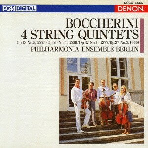 商品種別CD発売日2012/12/19ご注文前に、必ずお届け日詳細等をご確認下さい。関連ジャンルクラシック室内楽曲アーティストフィルハーモニア・アンサンブル・ベルリン、エドワルド・ジェンコフスキー、ハインツ＝ヘニング・ペルシェル、土屋邦雄、エーバーハルト・フィンケ、ネラ・ハンキンス収録内容Disc.101.弦楽五重奏曲 ホ長調 作品13(11)の5，G.275 I-(Amoroso)Andantino mosso(5:26)02.弦楽五重奏曲 ホ長調 作品13(11)の5，G.275 II-Allegro con spirito(5:49)03.弦楽五重奏曲 ホ長調 作品13(11)の5，G.275 III-Minuetto(con un poco di molto)(3:59)04.弦楽五重奏曲 ホ長調 作品13(11)の5，G.275 IV-Rondo(；Andante)Allegretto(7:27)05.弦楽五重奏曲 ニ短調 作品20(13)の4，G.280 I-(Allegro)Moderato(6:18)06.弦楽五重奏曲 ニ短調 作品20(13)の4，G.280 II-(Andante sostenuto)(6:52)07.弦楽五重奏曲 ニ短調 作品20(13)の4，G.280 III-Fuga(；Allegro giusto)(4:14)08.弦楽五重奏曲 ハ短調 作品37の1(51の2)，G.377 I-Molto lento(Grave assai)-(Allegro assai)(4:24)09.弦楽五重奏曲 ハ短調 作品37の1(51の2)，G.377 II-(Andantino con innocenza)(5:58)10.弦楽五重奏曲 ハ短調 作品37の1(51の2)，G.377 III-Minuetto(2:41)11.弦楽五重奏曲 ハ短調 作品37の1(51の2)，G.377 IV-(Grave assai come prima)-(Allegro assai)(4:24)12.弦楽五重奏曲 ニ長調 作品37の2(39の3)，G.339 I-Allegro vivo(4:10)13.弦楽五重奏曲 ニ長調 作品37の2(39の3)，G.339 II-Pastrale(；Amoroso，ma non lento)(6:14)14.弦楽五重奏曲 ニ長調 作品37の2(39の3)，G.339 III-Finale(；Presto)(3:25)商品概要発売10周年(2012年時)を迎えたクレスト1000シリーズ。フィルハーモニア・アンサンブル・ベルリン他によるボッケリーニの弦楽五重奏曲集。1987年6月16日〜19日にベルリン、ジーメンス・ヴィラで録音。録音年：1987年6月16〜19日／収録場所：ベルリン、ジーメンス・ヴィラ／廉価盤商品番号COCO-73337販売元日本コロムビア組枚数1枚組収録時間71分 _音楽ソフト _クラシック_室内楽曲 _CD _日本コロムビア 登録日：2012/10/24 発売日：2012/12/19 締切日：2012/10/11