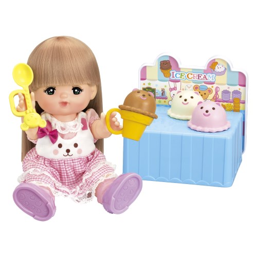 メルちゃん アイスやさんセットおもちゃ こども 子供 女の子 人形遊び 小物 3歳のサムネイル
