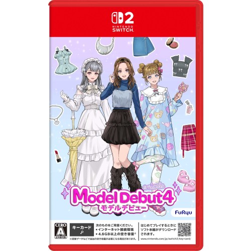特典情報初回特典DLC2種(1)パッケージ版早期購入特典(オリジナルグラデーションドレス)(2)DL版早期購入特典※2026年2月以降は有償DLC(あでやかふりそで)商品概要最新トレンドアイテムがい〜っぱい入ったファッションゲームがNintendo Switch(TM) 2に登場！ おしゃれに、お仕事、さらに恋も全部楽しんで、No.1モデル「トップ・オブ・ニコラ」を目指そう！■ゲームのポイント(( トレンドアイテムとこだわりヘア＆メイク )) 収録ファッションは、大人気雑誌「nicola(ニコラ)」が監修！最新トレンドアイテムから、リンセススタイル、原宿系など幅広いお洋服がい〜っぱい入っているよ！お洋服・ヘアスタイルのカラーや、フェイスパーツの配置と大きさ、メイクの濃さなど、自由自在な調整でリアルなおしゃれを楽しめちゃう！(( トップモデルを目指して憧れのお仕事に挑戦 )) 雑誌のお仕事では、テーマに沿ったコーディネートから写真撮影、記事のレイアウトまで全て体験！モデルランクが上がると、3D背景でいろんな角度から撮影できる’ドラマ’や’バラエティ番組’への出演などのスペシャルなお仕事に挑戦！No.1モデル「トップ・オブ・ニコラ」を目指そう！(( 仲間のプロデュースで事務所を盛り上げよう )) プロダクションを盛り上げるために、所属モデルをコーディネートしてプロデュースしよう！みんなの成長でプロダクションレベルがアップ！No.1プロダクションを目指そう！(( 気になる男の子やモデル仲間とお出かけ )) 一緒にお仕事をしたり、おでかけして仲良くなったら、一緒に動画や写真を撮影して楽しい思い出をSNSにアップ！男の子やモデル仲間のスタイリングもできるよ！(( お友だちと楽しめるオンライン機能も ))インターネットにつなげてモデルをシェア！お気に入りのモデルをお披露目したり、お友だちのモデルと2ショットを楽しもう！※Nintendo Switch(TM)版『Model Debut4 #nicola／モデルデビュー4 ニコラ』と本商品の内容は同じものです。※画像はすべて開発中のものです。内容・仕様は製品版と異なる場合があります。※インターネットの接続環境と4.5GB以上の空き容量が必要です。商品番号-メーカーフリューCERO区分全年齢対象コピーライト(C) FURYU CORPORATION(C) SHINCHOSHA _TVゲーム _ゲームソフト_育成シミュレーション_シミュレーション _Switch 2 _フリュー 登録日：2026/07/02 発売日：2026/08/27 フリュー