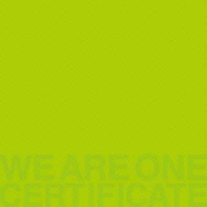 TRICERATOPS／WE ARE ONE -CERTIFICATE- 【CD】