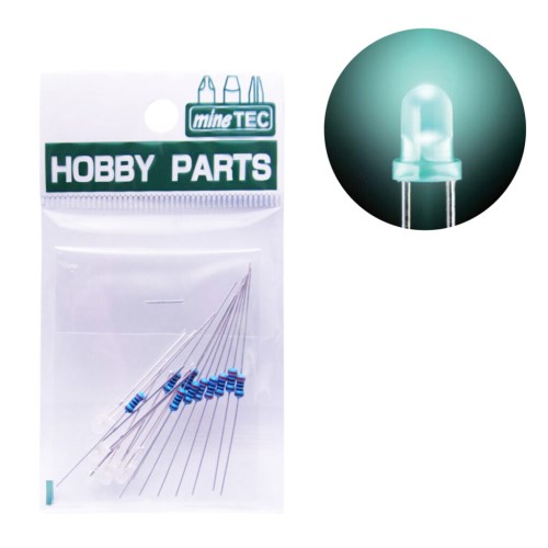 ミネシマ LED 3φ (緑) 5pcs 【HP-26】 (工具)