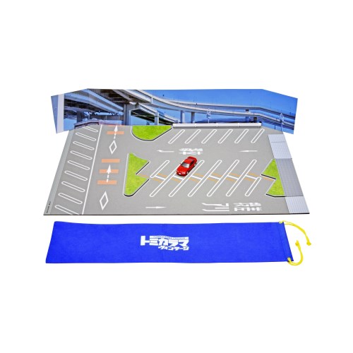 1／64 トミカラマ ヴィンテージ12a 大黒パーキングエリア マットA (日産 シルビア Q’s エアロ 95年式付属) 【335962】 (ミニカー)のサムネイル