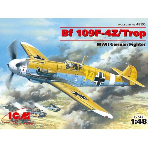【6/1_ポイント最大5倍 & 6/1〜3_最大2000円OFFクーポン】1／48 メッサーシュミット Bf109F-4Z／Trop 【48105】 (プラモデル)1／48 メッサーシュミット Bf109F-4Z／Trop 【48105】 (プラモデル)