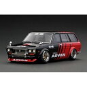 ignition model 1^18 Datsun Bluebird (510) Wagon Black^Red yIG3149z (~jJ[)~jJ[