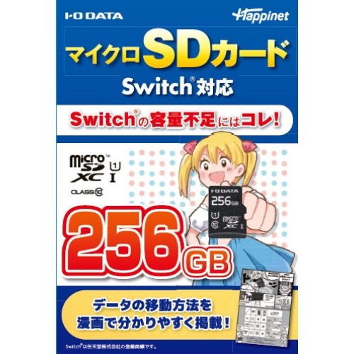 マイクロSDカード Switch対応 256GB