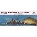 アトランティスモデル 1/618 WW.II ドイツ海軍 戦艦 ビスマルク 【AMCM3008】 (プラモデル)