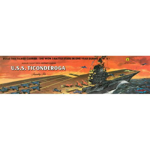 アトランティスモデル 1／500 WW.II アメリカ海軍 航空母艦 U.S.S. タイコンデロガ CV-14 【AMCR611】 (プラモデル) 【再販】おもちゃ プラモデル