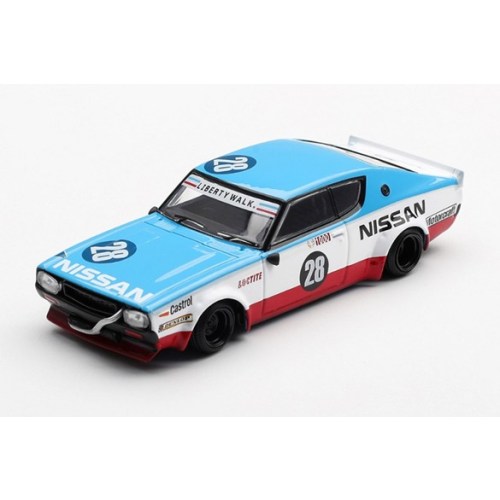 【6/1_ポイント最大5倍 & 6/1〜3_最大2000円OFFクーポン】MINI-GT 1／64 Nissan スカイライン ケンメリ リバティーウォーク Nissan Racing ’75 コンセプト(右ハンドル) 【MGT01212-R】 (ミニカー)