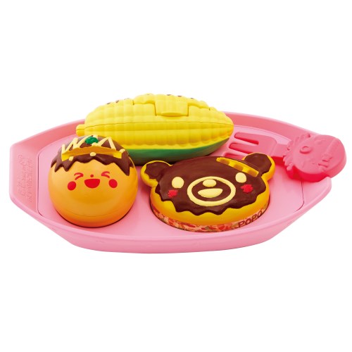 ぽぽちゃんのおしゃべりたこ焼きセットおもちゃ こども 子供 女の子 人形遊び 小物 2歳のサムネイル