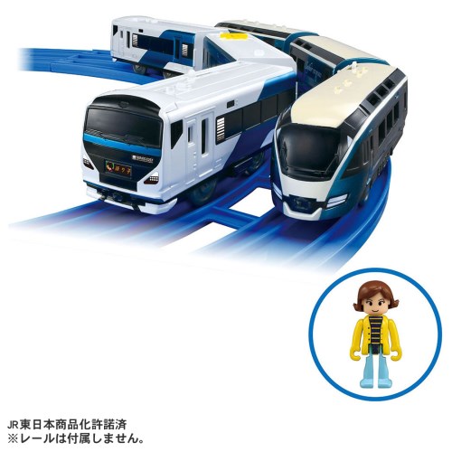 【〜10/6まで!! 最大2000円OFFクーポン!!】プラレール E257系踊り子&サフィール踊り子 ダブルセットおもちゃ こども 子供 男の子 電車 3歳