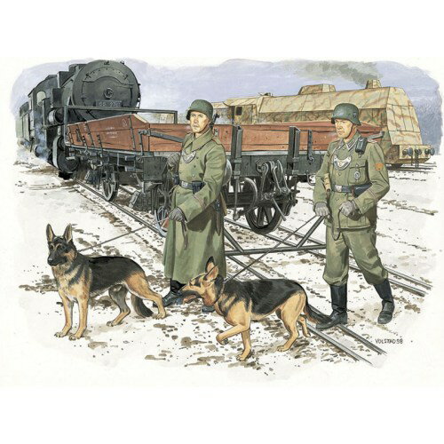 1／35 WW.II ドイツ軍 野戦憲兵 w／軍用犬 【DR6098】 (プラモデル)
