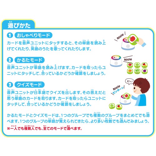 タッチで聞こう！えいごかるたおもちゃ こども 子供 知育 勉強 3歳 3