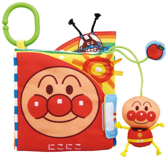 ベビラボアンパンマンしかけい〜っぱい!布えほんおもちゃこども子供知育勉強ベビー0歳3ヶ月