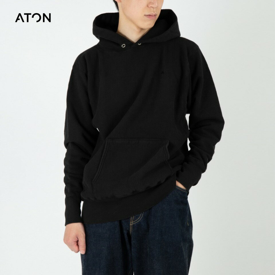 【ATON エイトン 】ガーメントダイ 裏毛 フーディー GARMENT DYED URAKE HOODIE AT-KKAGSW0100 KKAGSW0100 ガーメント ダイド ウレイク CATEGORY トップス パーカ