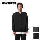 【お買い物マラソン限定！ポイント5倍 限定クーポン配布中】ATTACHMENT アタッチメント PE HIGH GAUGE JERSEY MA-1 PE ハイ ゲージ ジャージ MA-1 ブラック(930) カーキ(320)