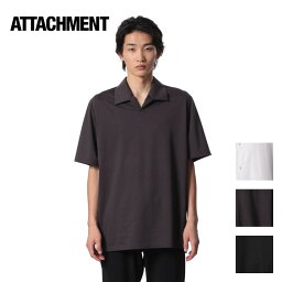 アタッチメント ATTACHMENT アタッチメント CO JERSEY CLOTH POLO SHIRT CO ジャージ クロス ポロ シャツ ブラック(930) ダークグレー(922) ホワイト(900)