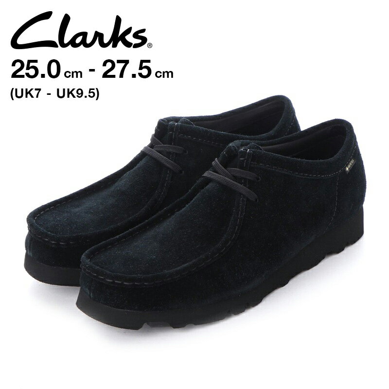 【CLARKS クラークス 】メンズ ワラビー ゴアテックス ブラックスウェード MENS Wallabee GTX Black Suede 26149449 モカシンシューズ CATEGORY シューズ レザーシューズ