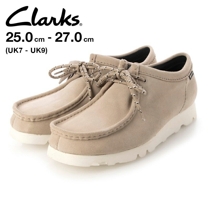 【CLARKS クラークス 】メンズ ワラビー ゴアテックス サンド MENS Wallabee GTX Sand 26165695 モカシンシューズ CATEGORY シューズ レザーシューズ