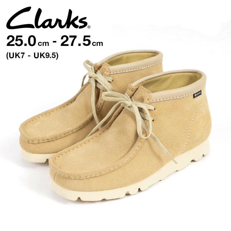 【CLARKS クラークス 】メンズ ワラビーブーツ ゴアテックス メープルスウェード MENS Wallabee Boot GTX Maple Suede 26168545 モカシンシューズ CATEGORY シューズ ブーツ