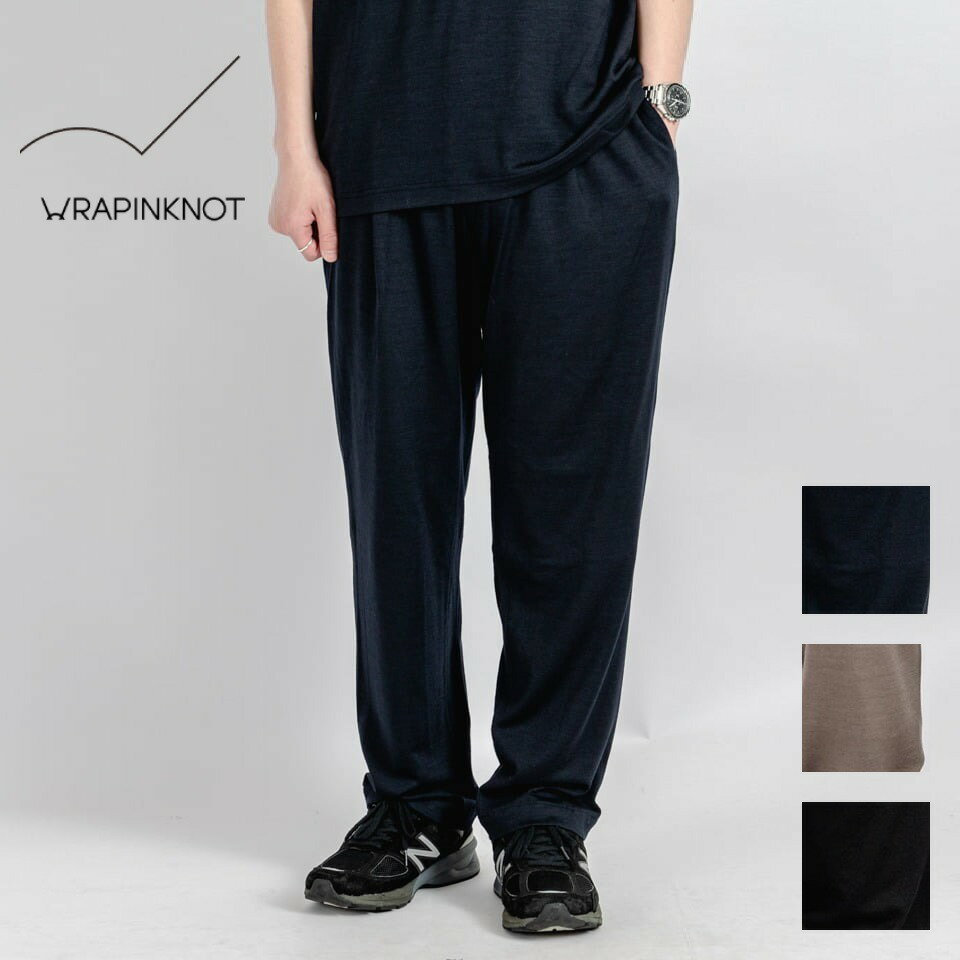 【セール50%OFF】【WRAPINKNOT ラッピンノット 】メリノウール テーパードパンツ Merino Wool Tapered Pants WK23S-MCS04 CATEGORY ボトムス