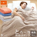 【1/16 2時迄エントリーでP10倍】【期間限定価格】ホット とろ〜りケット シングル あったか 洗える 吸湿発熱わた入り 秋用 冬用 春用 マシュマロケット 毛布 ブランケット 代わりに使える 発熱 吸湿 暖か 保温 肌掛け レーヨンケット キルトケット とろーりケット ギフト